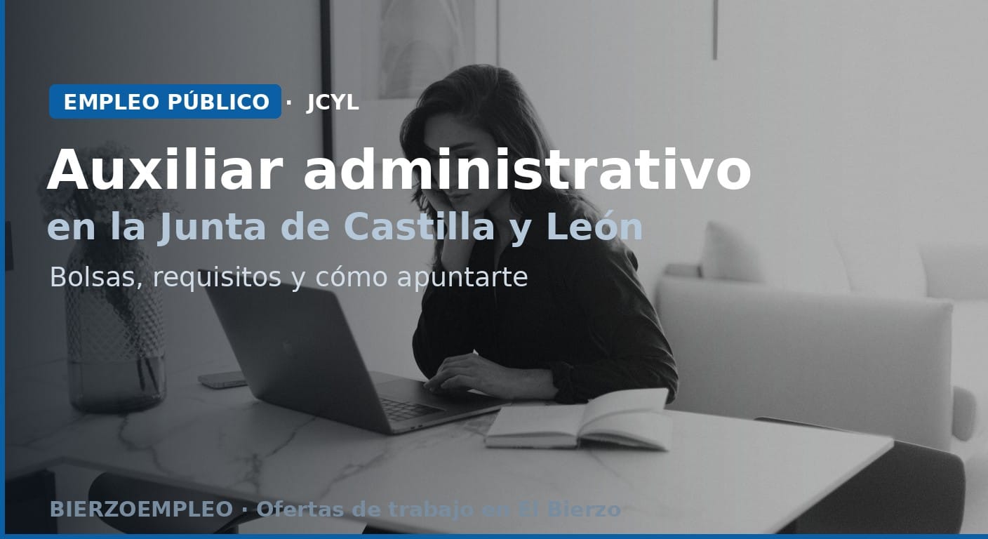 Auxiliar administrativo en Castilla y LeÃ³n - Bolsas y requisitos JCyL