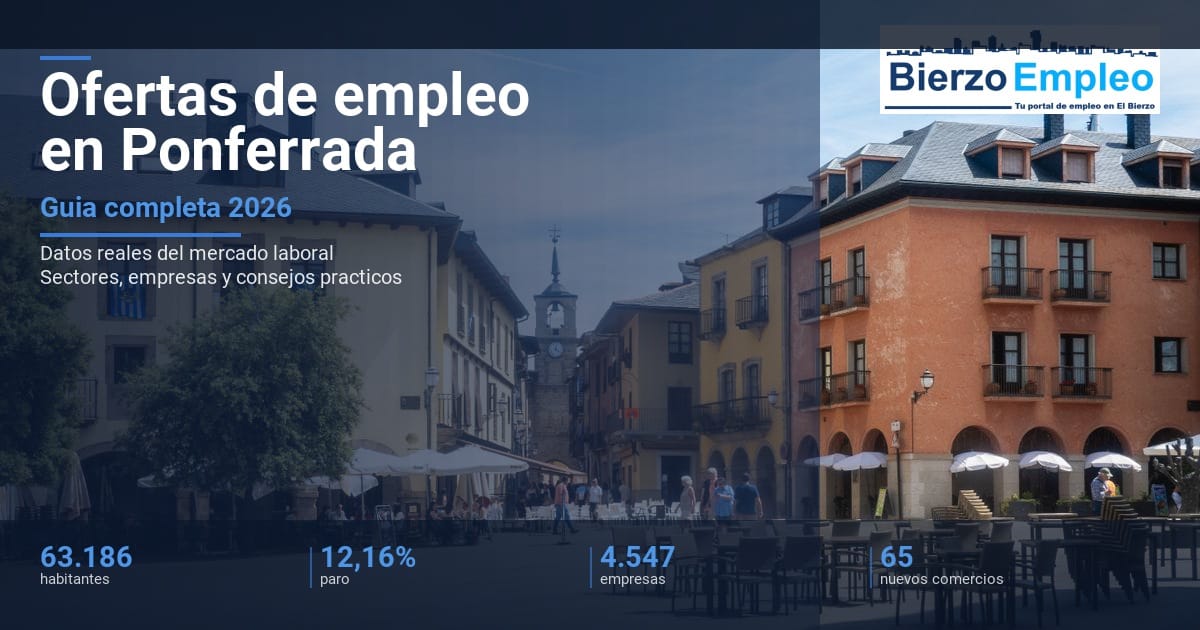 Ofertas de empleo en Ponferrada 2026 - BierzoEmpleo